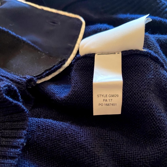 J. Crew Women’s Harlow Cardigan Navy Blue V - Neck - Picture 5 of 6